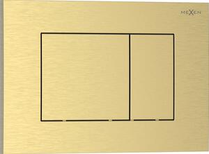 Mexen Tex 02, buton încastrat, auriu periat, 6102-11
