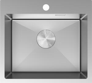 Chiuvetă Mexen Solix, din oțel inoxidabil cu 1 compartiment, 500 x 450 mm, oțel periat, 6402501000-01