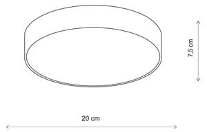 Plafonieră pentru baie Brilagi CLARE 1xE27/24W/230V d. 20 cm IP54 bej
