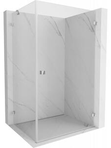 Mexen Lunar-B, cabină de duș cu balamale pe dreapta 90 x 70 cm, sticlă transparentă de 8 mm, profil cromat, 832-090-070-01-00-P