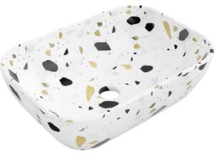 Mexen Rita, chiuveta blat 455x325x135 mm, model alb-terrazzo, 21084587