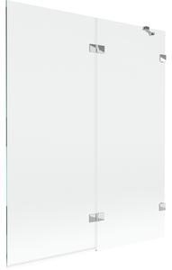 Mexen Lunar, paravan de cadă cu 2 aripi, dreapta, 140 x 150 cm, sticlă transparentă, crom, 897-140-100-01-00-P