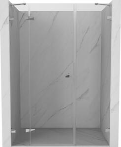 Ușă de duș Mexen Lunar, cu balamale pe stânga, 120 cm, sticlă transparentă, profil cromat, 834S-120-050-01-00-L
