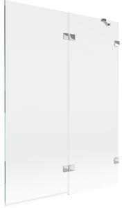 Mexen Lunar, paravan de cadă cu 2 aripi, dreapta, 130 x 150 cm, sticlă transparentă, crom, 897-130-100-01-00-P