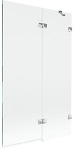 Mexen Lunar, paravan de cadă cu 2 aripi, dreapta, 110 x 150 cm, sticlă transparentă, crom, 897-110-100-01-00-P