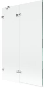 Mexen Lunar, paravan de cadă cu 2 aripi stânga 110 x 150 cm, sticlă transparentă, crom, 897-110-100-01-00-L