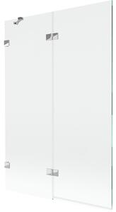 Mexen Lunar, paravan de cadă cu 2 aripi stânga 120 x 150 cm, sticlă transparentă, crom, 897-120-100-01-00-L