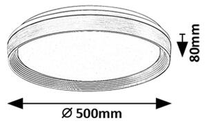 Plafonieră LED dimabilă Rabalux 71308 LADAN LED/48W/230V 3000-6500K + telecomandă