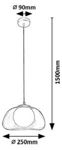 Lustră pe cablu Rabalux 72273 ELOWEN 1xG9/5W/230V maro/fumuriu