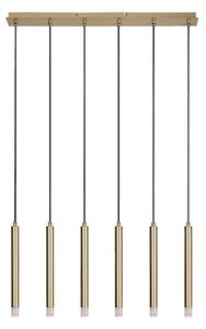 Lustră pe cablu Rabalux 72363 RAMIRA 6xG9/5W/230V auriu