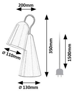 Lampă LED de masă Rabalux 74225 RABAL 1xE14/4W/230V negru