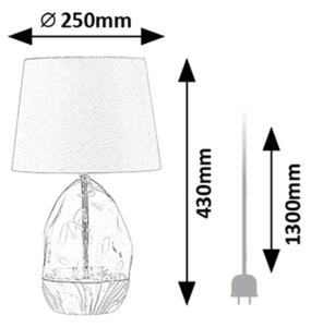 Lampă de masă Rabalux 74227 APOLONIA 1xE27/40W/230V alb