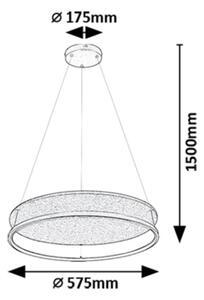 Lustră LED pe cablu Rabalux 72032 FARENZO LED/40W/230V 3000/4000K
