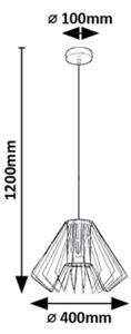 Lustră pe cablu Rabalux 72372 EMERENCIA 1xE27/40W/230V