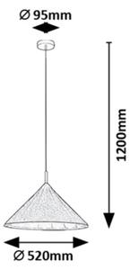 Lustră pe cablu Rabalux 72164 LINAVO 1xE27/40W/230V
