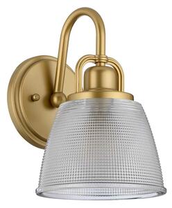 Aplică LED pentru baie Quoizel QZ-DUBLIN1-PNBR DUBLIN 1xG9/3W/230V IP44 auriu