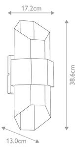 Aplică LED pentru baie Quoizel QZ-CHASM-M-BKW CHASM 2xLED/5,5W/230V IP44