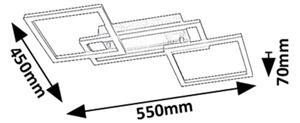 Rabalux 71382 - Plafonieră LED dimmabilă ELLINOR LED/40W/230V 3000-6500K + telecomandă