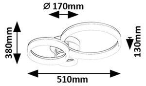 Rabalux 71382 - Plafonieră LED dimabilă ELLINOR, 40 W, 230 V