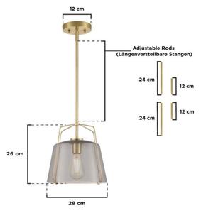 Lustră pe tijă Westinghouse 61251 HALLEIN 1xE27/60W/230V
