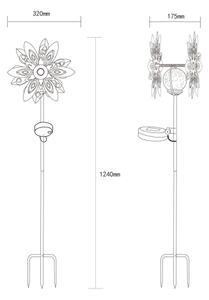Corp de iluminat LED solar Globo 36578 LED/0,02W/3V IP44