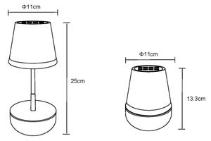 Globo 36638SA - Lampă solară LED 10xLED/0,06W/3V IP44 gri