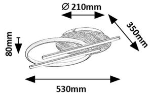Plafonieră LED Rabalux 71404 ARASH LED/40W/230V 3000/4000/6500K