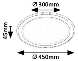 Rabalux 71406 - Plafonieră LED dimabilă GOLWEN LED/22W/230V 3000-6500K + telecomandă