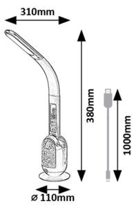 Lampă LED RGB dimabilă de masă Rabalux 74231 FIGEN LED/5W/230V alb