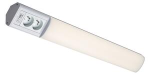 Corp de iluminat LED cu prize pentru corpuri de bucătărie Rabalux 78041 BATH 2E LED/15W/230V 4000K 70 cm alb
