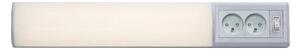 Corp de iluminat LED cu prize pentru corpuri de bucătărie Rabalux 78040 BATH 2E LED/10W/230V 4000K 50 cm alb