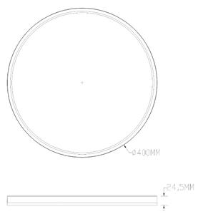 Plafonieră LED RGBW dimabilă Zuma Line MS748400R-BK COLIS 32W/230V + LED/8W negru + telecomandă