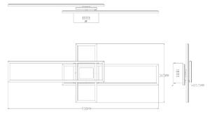 Plafonieră LED dimabilă Zuma Line MS243 LUMENZ LED/55W/230V 3000-6000K negru/auriu+ telecomandă