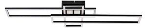 Plafonieră LED dimabilă Zuma Line MS243-BK LUMENZ LED/55W/230V 3000-6000K negru + telecomandă