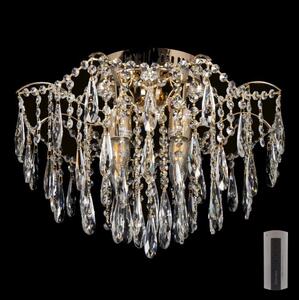 LED Plafonieră cristal 4xE27/60W/230V + 4xLED/3W