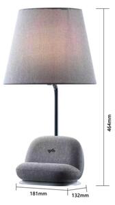 Immax NEO 09109L - Lampă de birou LED cu dimmer și încărcare wireless Qi SOFA LED/6W/230V gri