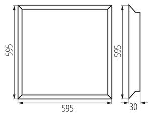 Panou LED încastrat Kanlux 31169 BAREV ECO LED/36W/230V 4000K 60x60 cm