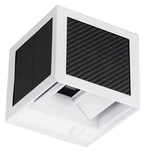 Lampă de perete solară cu LED și senzor 9W/3,7V 3000/4000/6000K IP65 2600 mAh albă