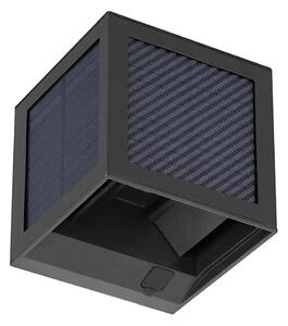 Lampă solară de perete cu senzor LED/9W/3,7V 3000/4000/6000K IP65 2600mAh neagră