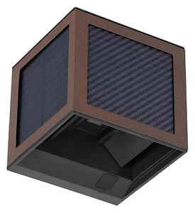 Lampă solară LED de perete cu senzor LED/9W/3,7V 3000/4000/6000K IP65 2600mAh maro