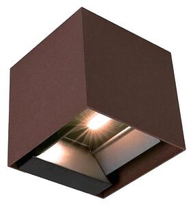 LED Sol aplică de perete cu senzor LED/9W/3,7V 3000/4000/5000K IP65 2600 mAh maro