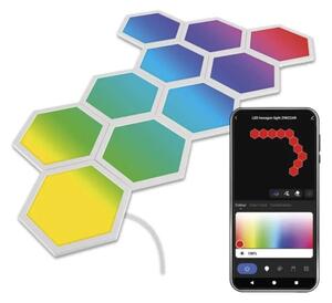 SET 10x panou RGBIC dimabil LED/1,9W/230V Wi-Fi Tuya