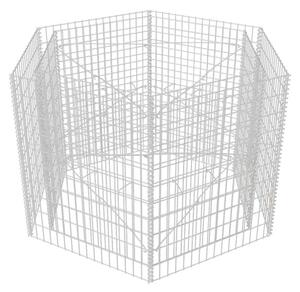 Strat înălțat gabion hexagonal, 160 x 140 x 100 cm