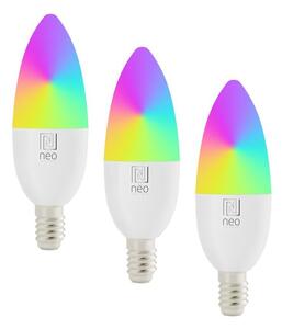 Immax NEO 07808C - Set de 3 becuri LED dimabile RGB+CCT, soclu E14/4,8W/230V