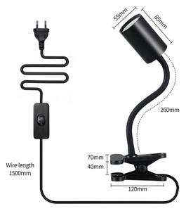 Immax NEO 08293L - Lampă flexibilă cu clemă PUNTO 1xGU10/9W/230V neagră