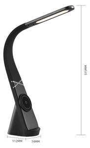 Immax NEO 09110L - Lampă de birou LED dimabilă cu încărcare wireless MAGIC LED/5W/230V neagră