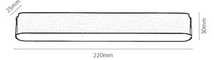Plafonieră LED pentru sistem de șină monofazic Rabalux 70101 LiTrack LED/12W/24V 22 cm