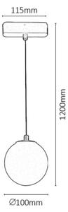 Lustră LED dimabilă pentru sistem de șină monofazic Rabalux 70131 LiTrack LED/5W/24V
