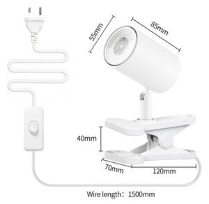 Immax NEO 08292L - Lampă cu clemă PUNTO 1xGU10/9W/230V albă