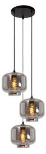 Lustră pe cablu Lucide 46413/13/65 MEDINE 3xE27/40W/230V fumuriu